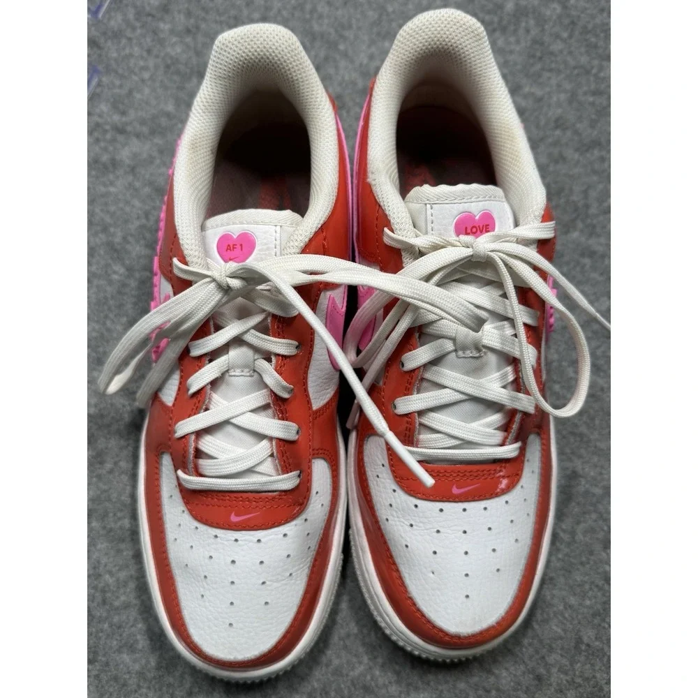 Nike‎ Air Force 1 Athletic Shoes Youth Size 6.5 Women's Size 8 Orange & Pink